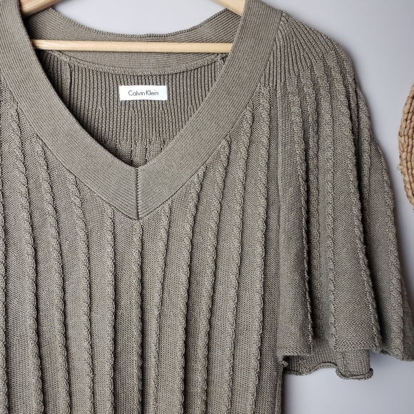 Calvin Klein CK Brown Sweater Tunic / Dress - Picture 4 of 13